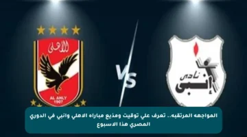 المواجهة المرتقبة.. تعرف على توقيت ومذيع مباراة الأهلي وإنبي في الدوري المصري هذا الأسبوع